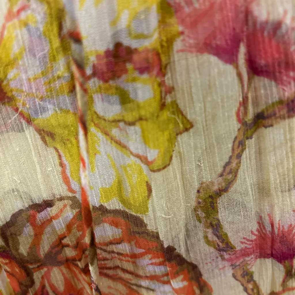 Zimmermann Matchmaker Flutter Silk Crepe Midi in Yellow Hibiscus AU1 - Image 6