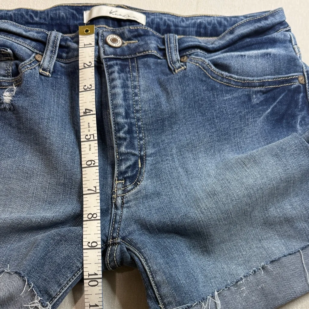 KanCan Women's Classic Blue Denim Shorts Size L - Image 4