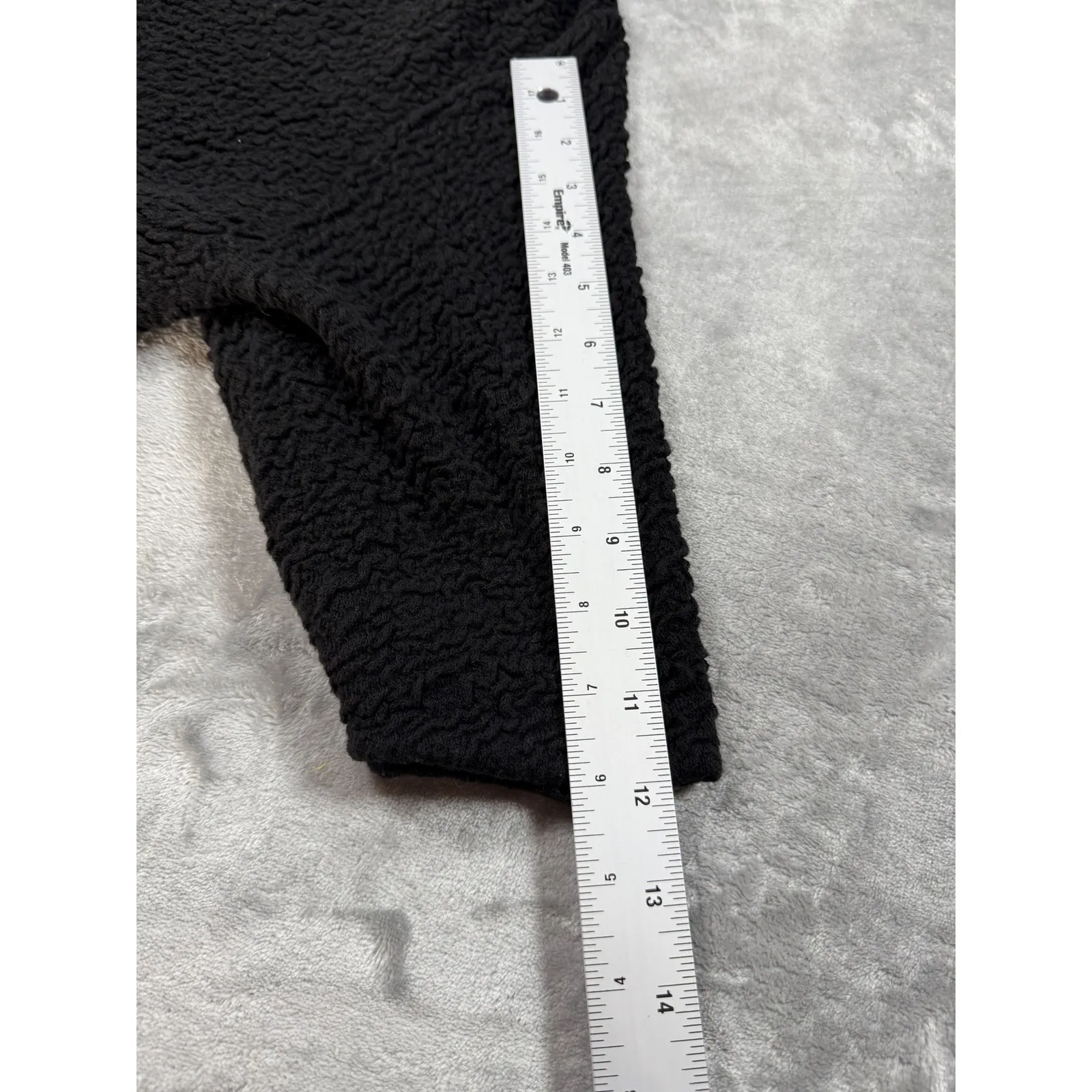 Eileen‎ Fisher Textured Knit Open Front 3/4 Sleeve Sweater Jacket Black Large - Image 10