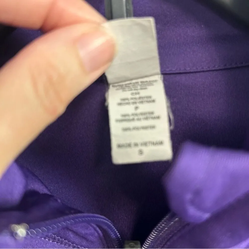 ALO yoga spirit purple 1/4 zip active pullover ladies team jacket Cougars Small - Image 2