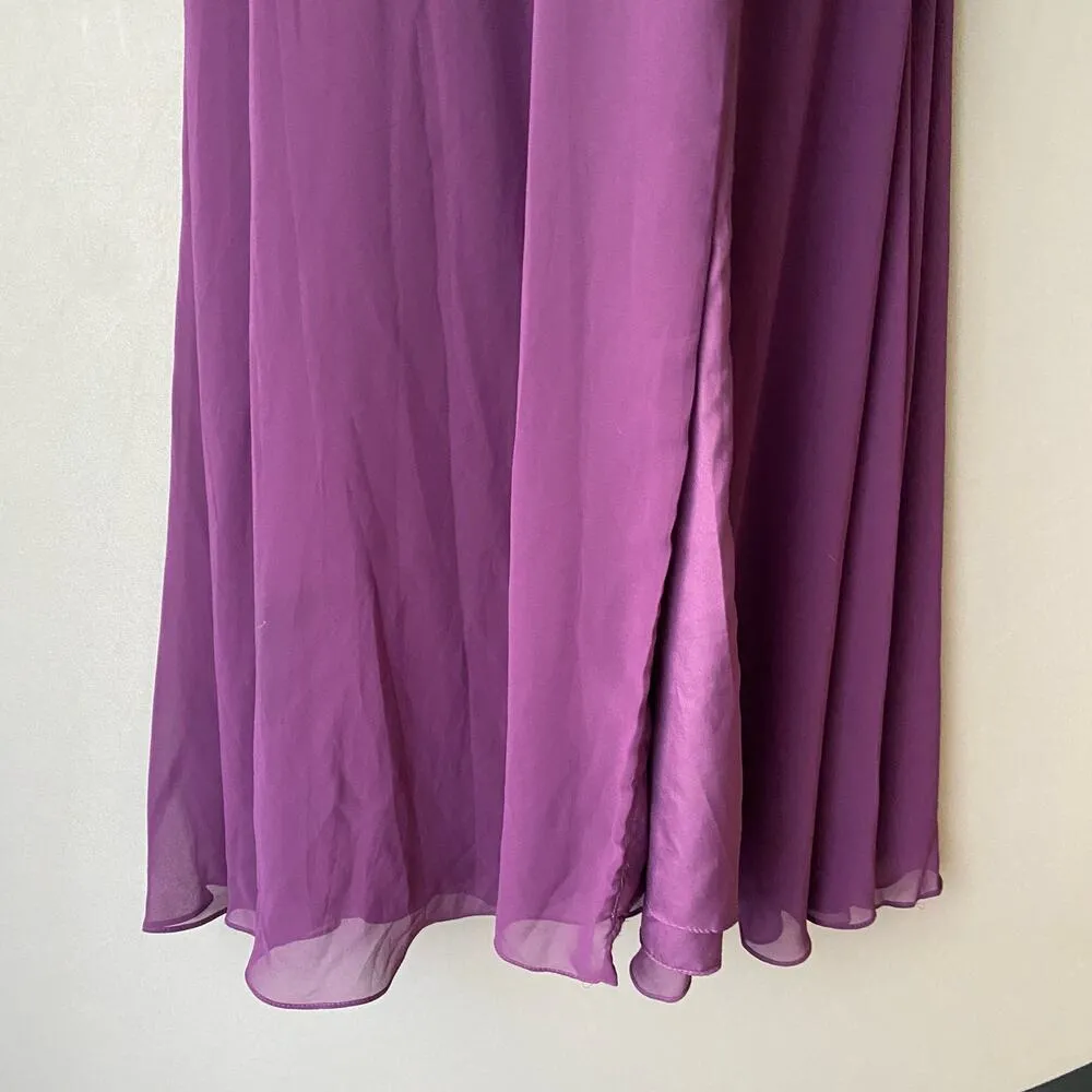 Azazie‎  sz S purple spaghetti strap evening gown - Image 9