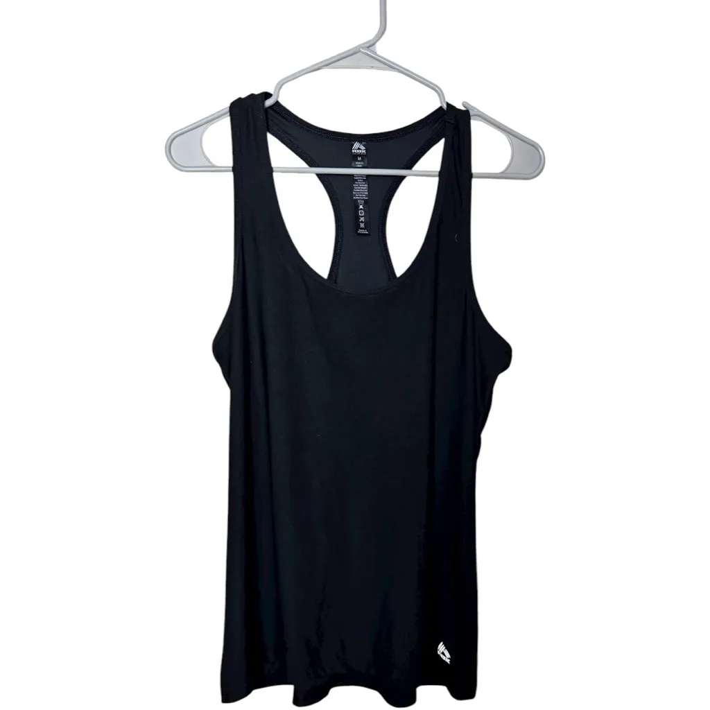 RBX Women's Black Logo Athletic Sporty Racerback Tank Sz M Size M - Image 2
