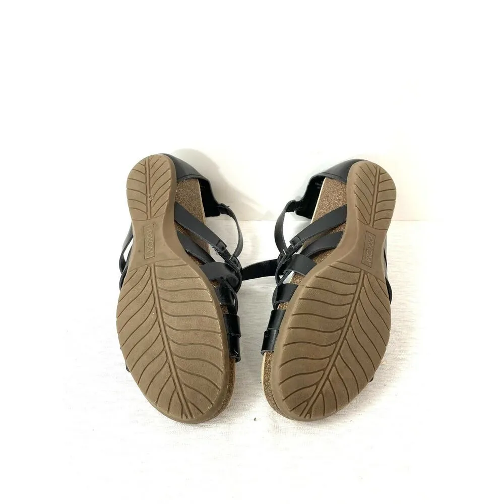 Axxiom Women's Naomi Low Wedge Comfort Strappy Gladiator Sandals Black Size 7 - Image 8