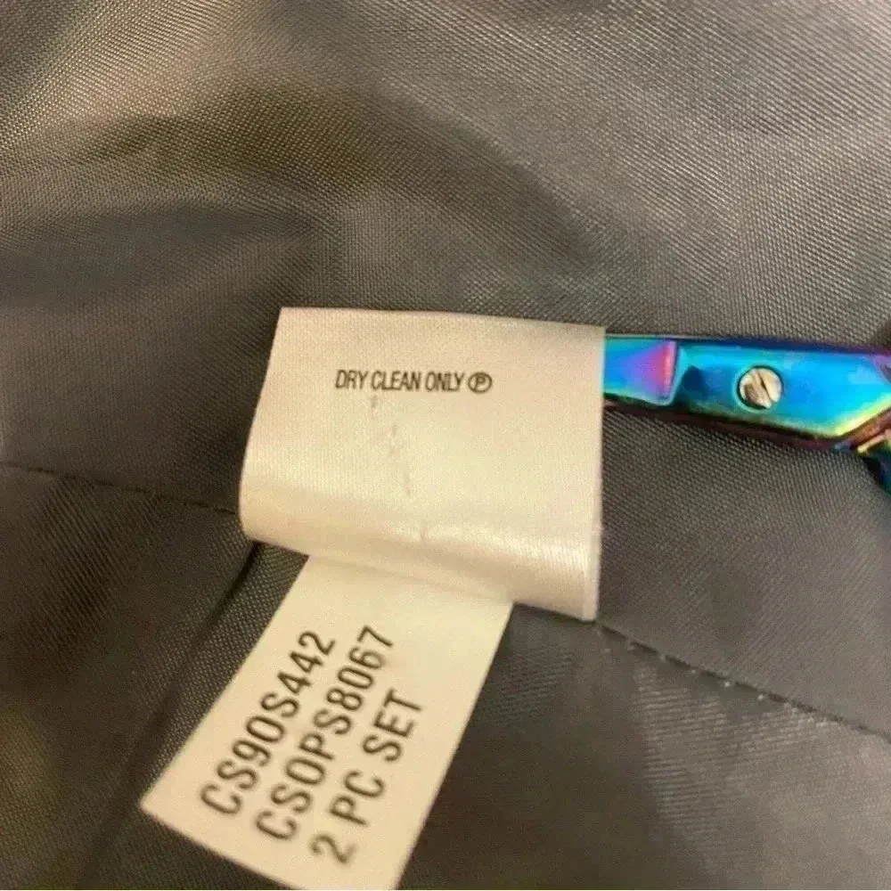 Calvin Klein Navy Blue Short‎ Singe Button Blazer Jacket size 2 - Image 12