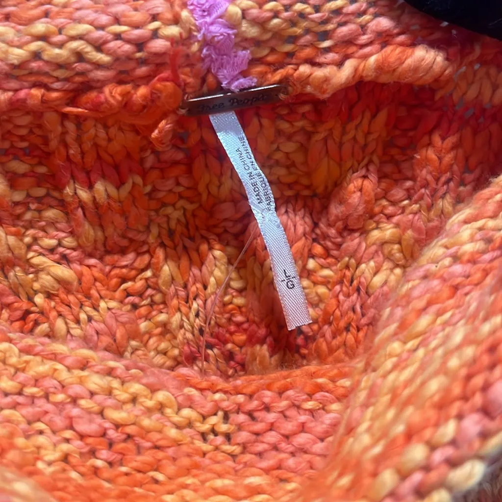 NWT Free people chunky knit open back sweater - Image 4