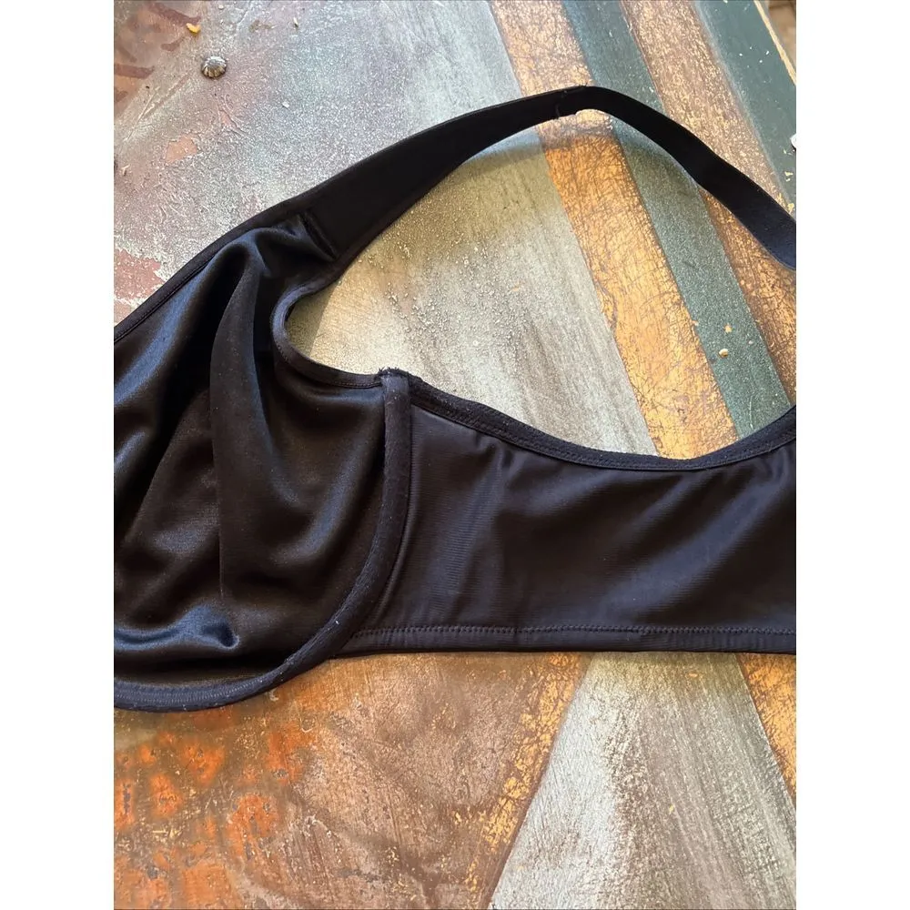 Soma Bra Size 40D Stunning Support Unlined Minimizer Underwire Black Lace Lined - Image 6