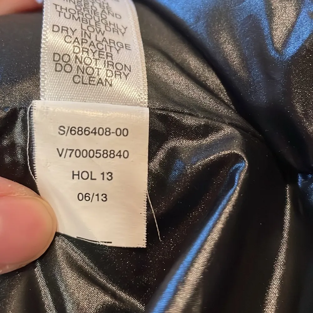 Banana Republic - Down Feather Full Button Black Cream Pattern Vest- Size XS - Image 8