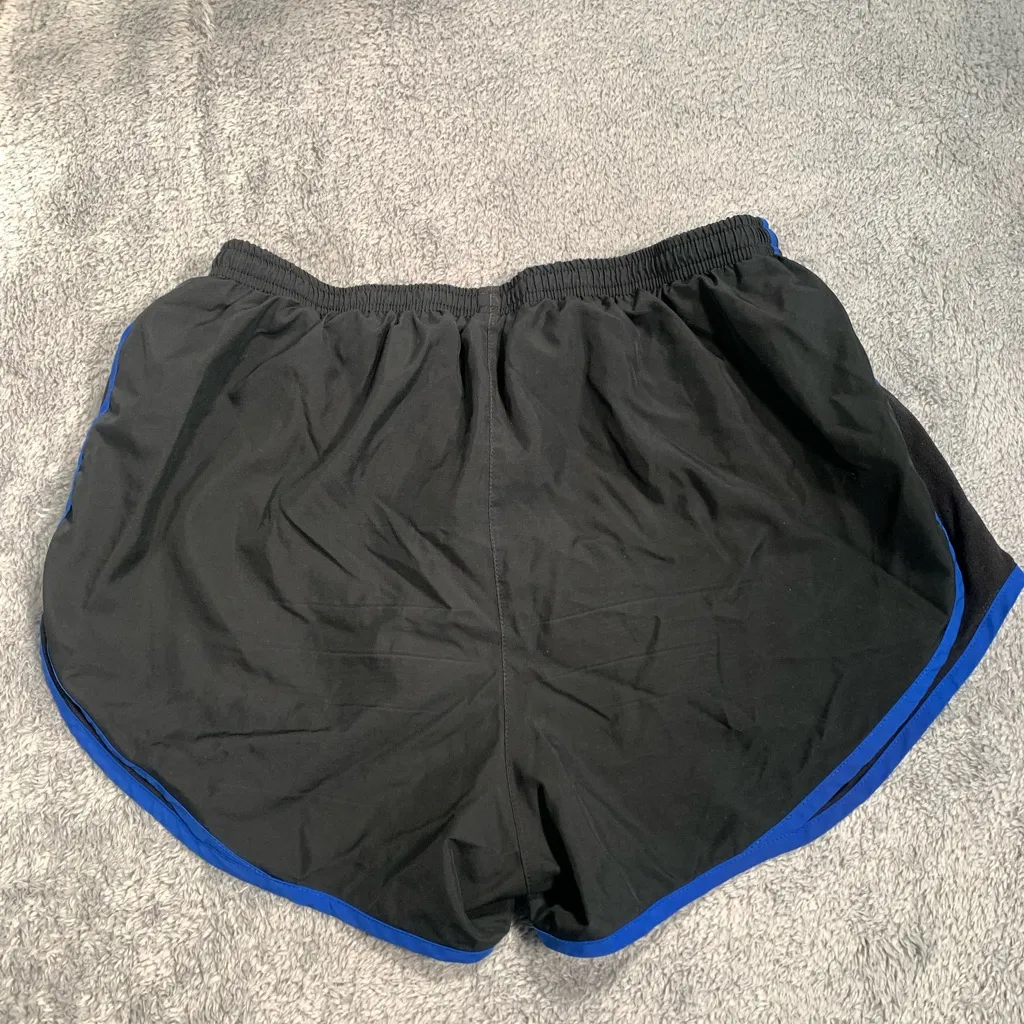 Nike Athletic Shorts Black Blue large - Image 7
