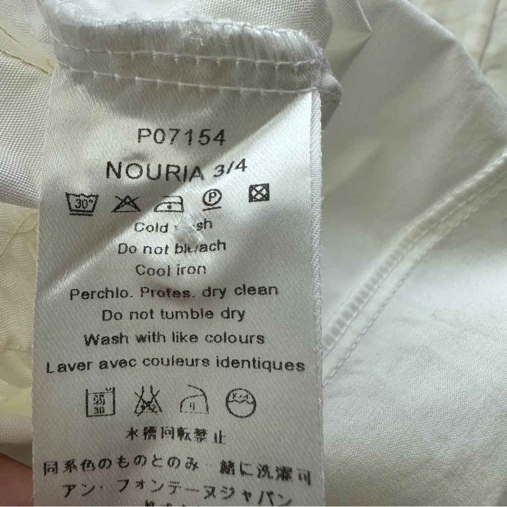 Anne Fontaine NOURIA 3/4 White Button - Image 7