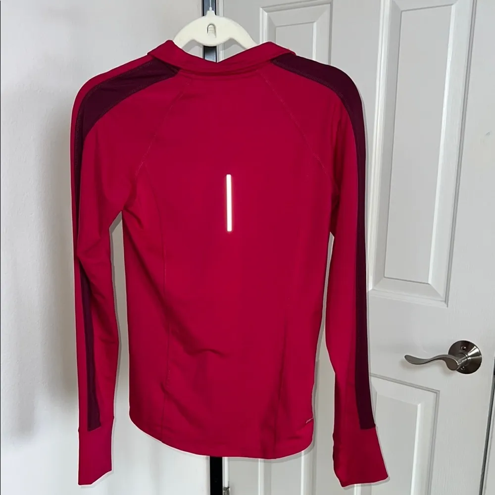 Nike  Red Half-Zip‎ Dri-FIT Top - Image 2