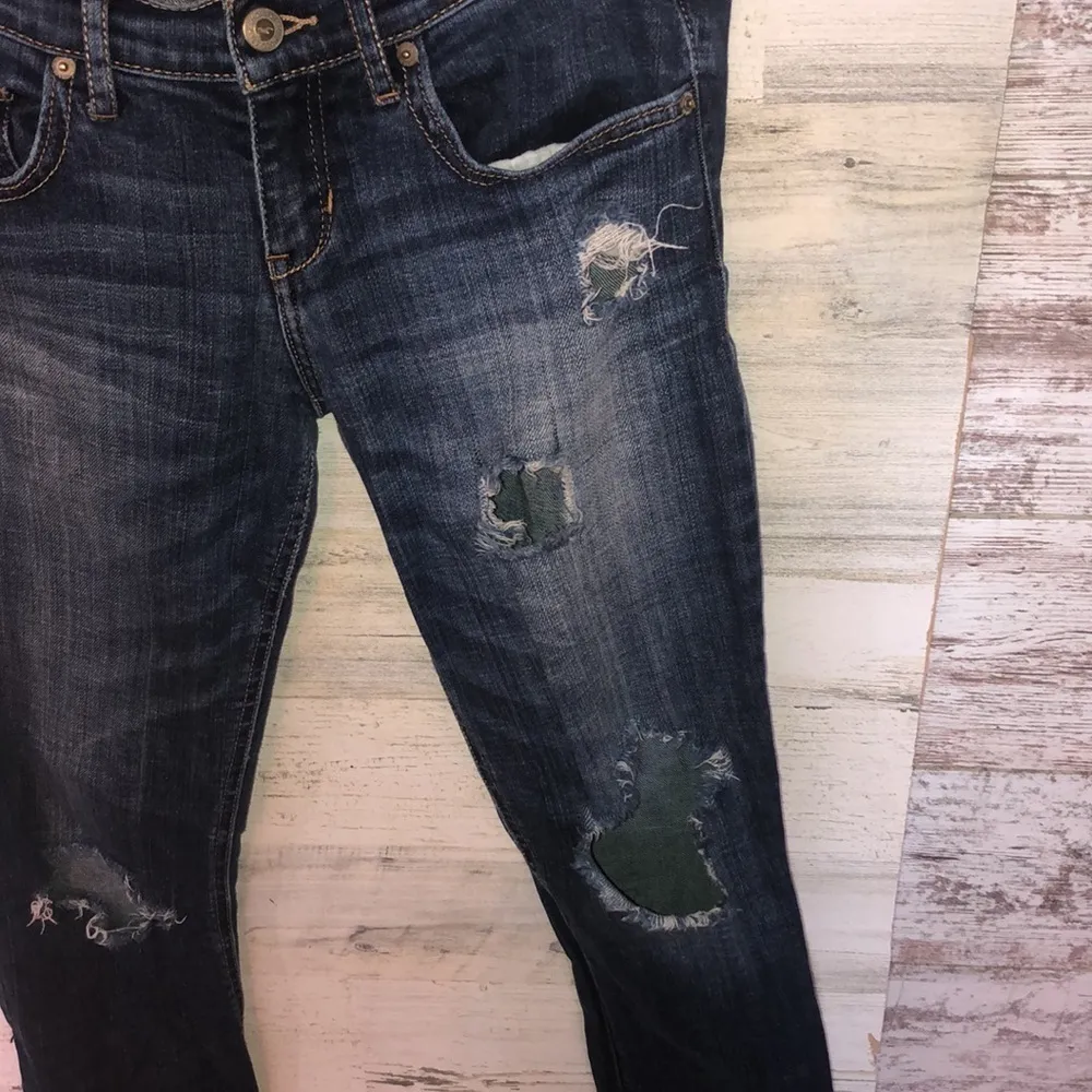 Hollister social street laguna skinny jeans distressed jeans size 26W 31… - Image 2