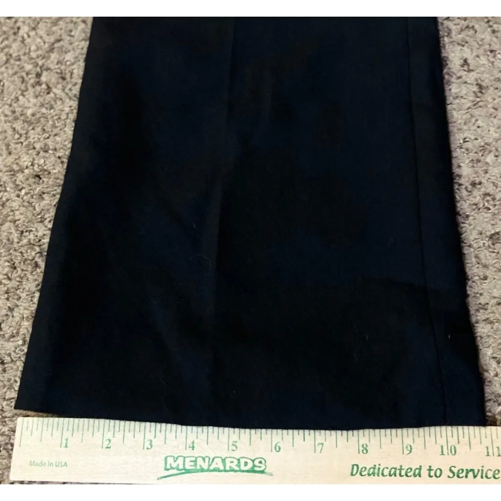 Tory Burch Pants Womens 8 Used Black Wool Lined Wide Leg Career Classic - Image 15