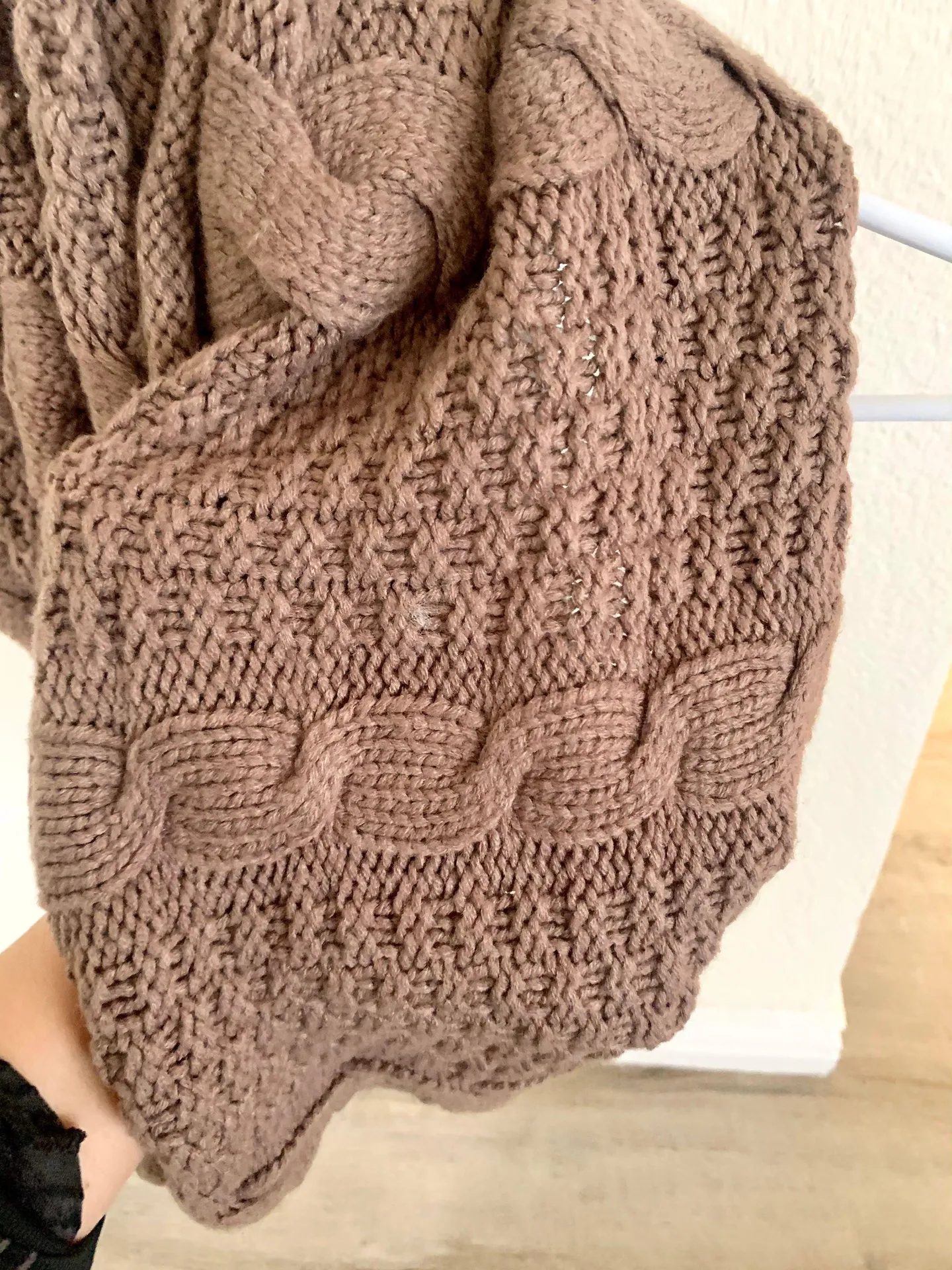 Loose Knit Circle Scarf - Image 2