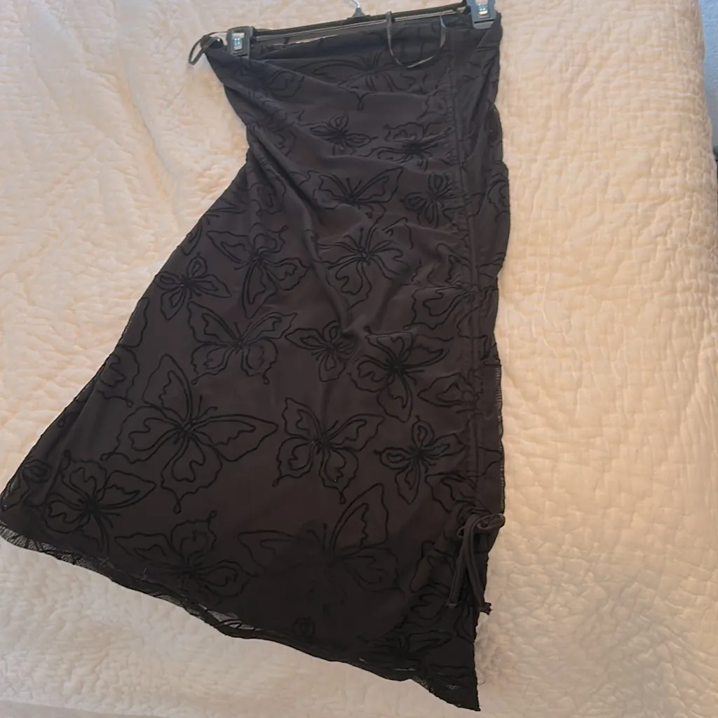 Brand New Stunning Windsor Strapless Midi Black Dress with Butterflies 🦋 🥹Design - Image 3