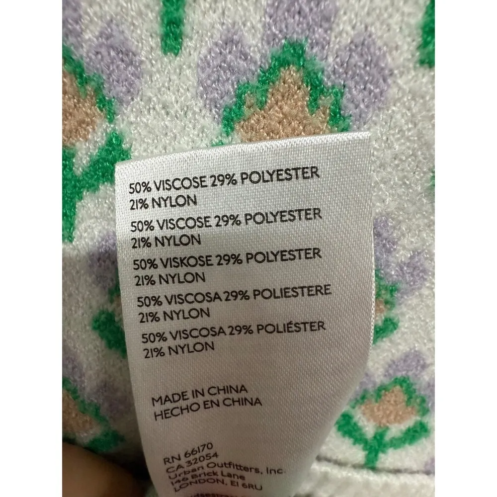 Maeve Anthropologie Flower Sweater Shirt Size XS Cropped Sleeveless Sweater - Image 8