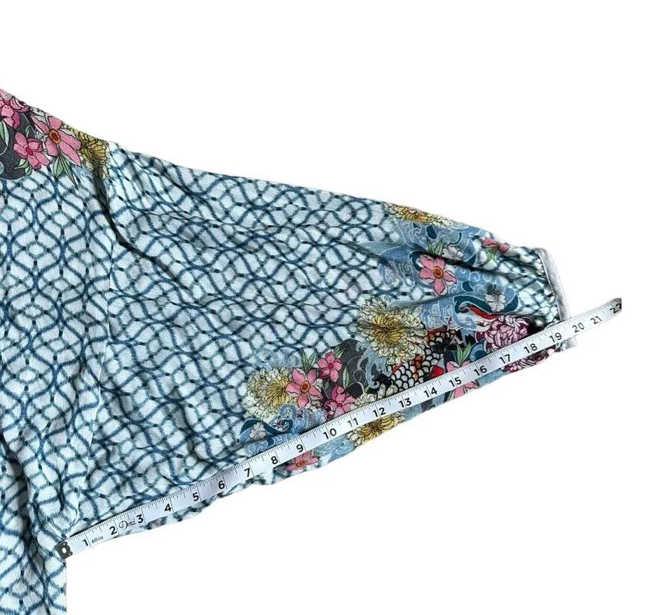 Blink London Anthropologie Floral Design Kimono Open Duster OS - Image 5