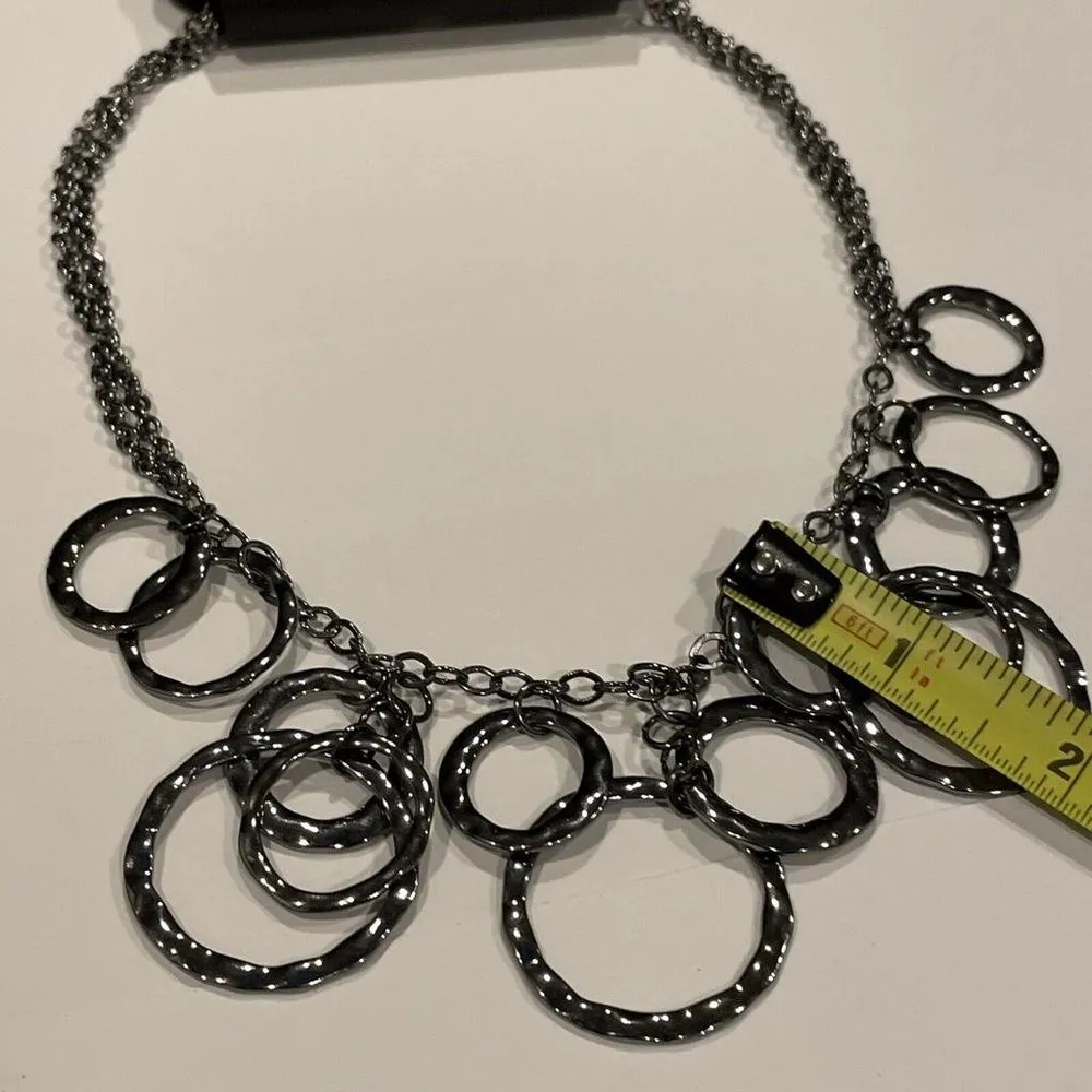 NWT $20 - Apt. 9 Gunmetal Tone Metal Chain With Circle Dangles - Image 6