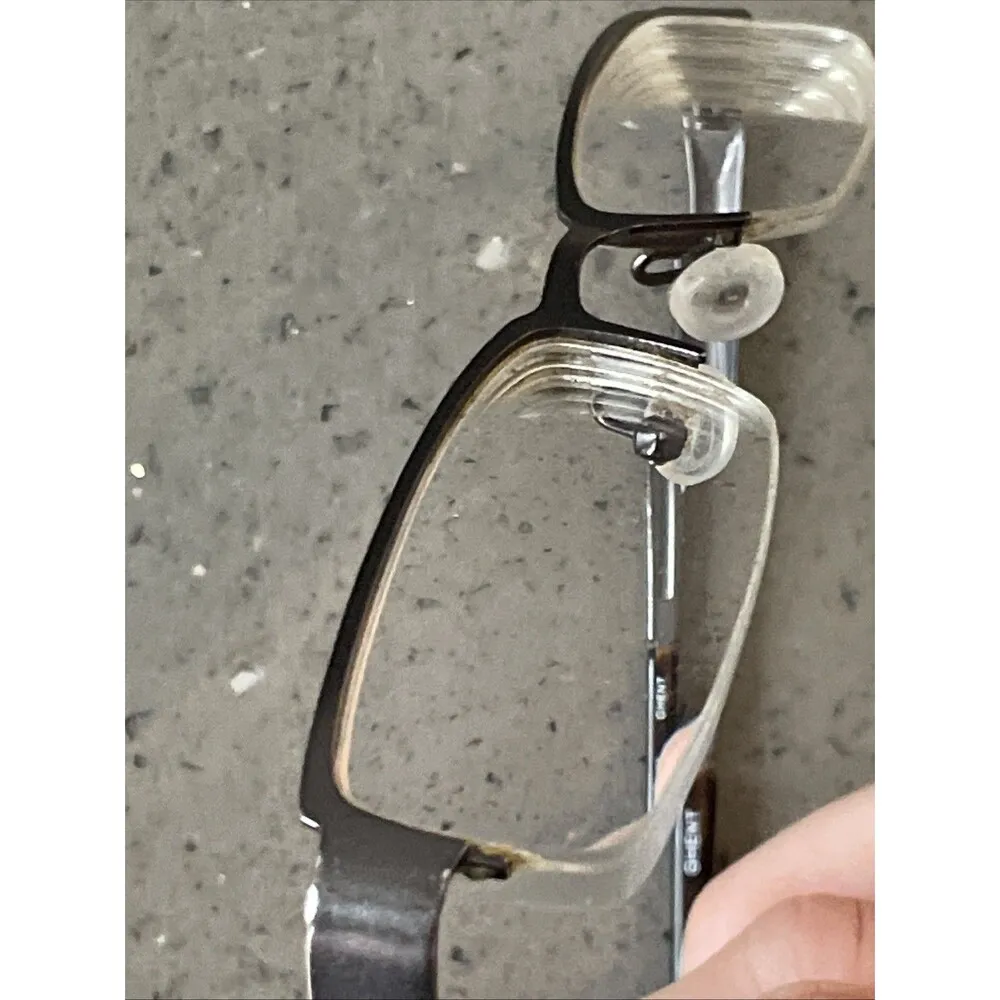 Caravelle By Bulova Ghent Eyeglasses Frames ONLY Dark Gunmetal Brown 50-19-140 - Image 8