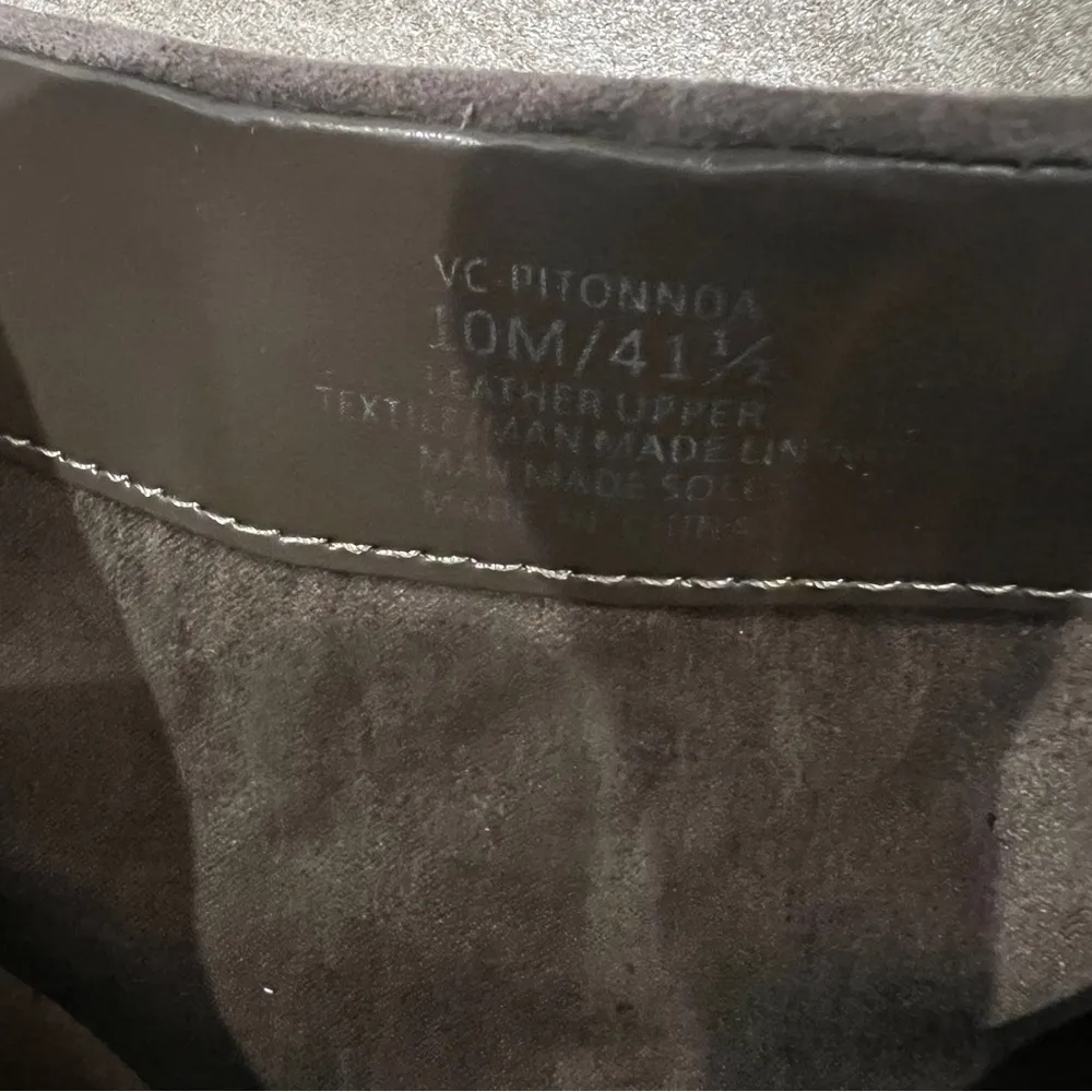 NEW Pitonnda Suede Heeled Leather Bootie Taupe Size 10 - Image 7