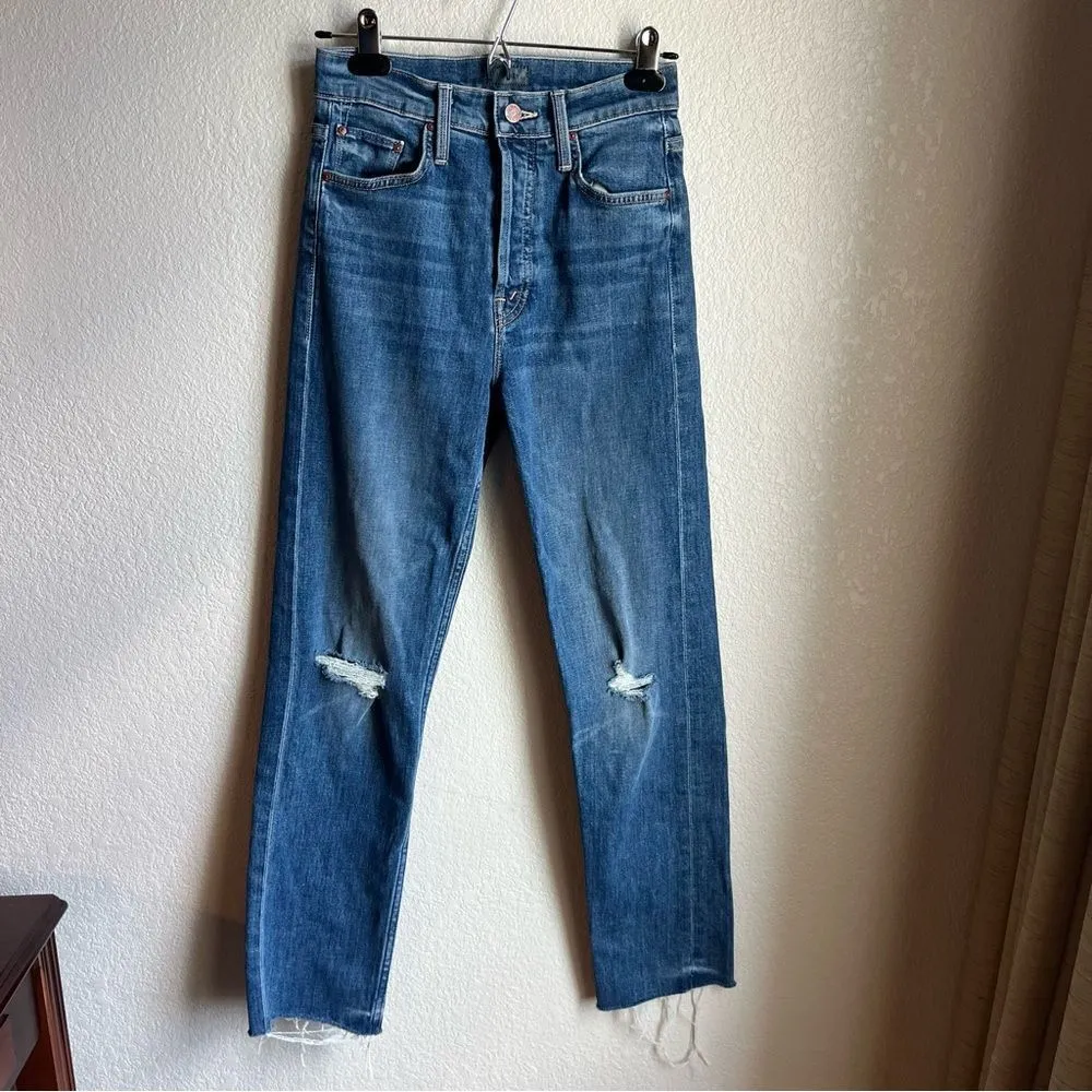 Mother The Tomcat Ankle Fray in Globe Trotter Blue Size 25 - Image 6