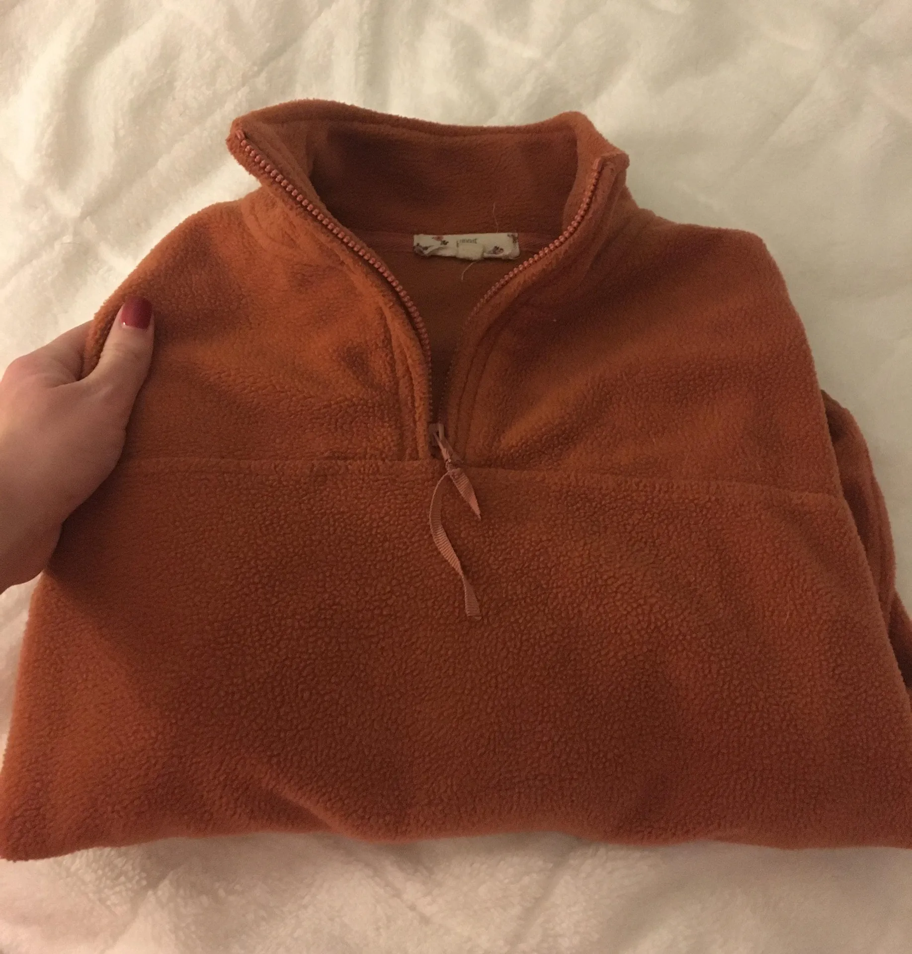 Hippie Rose Rust Orange Sweater - Image 2