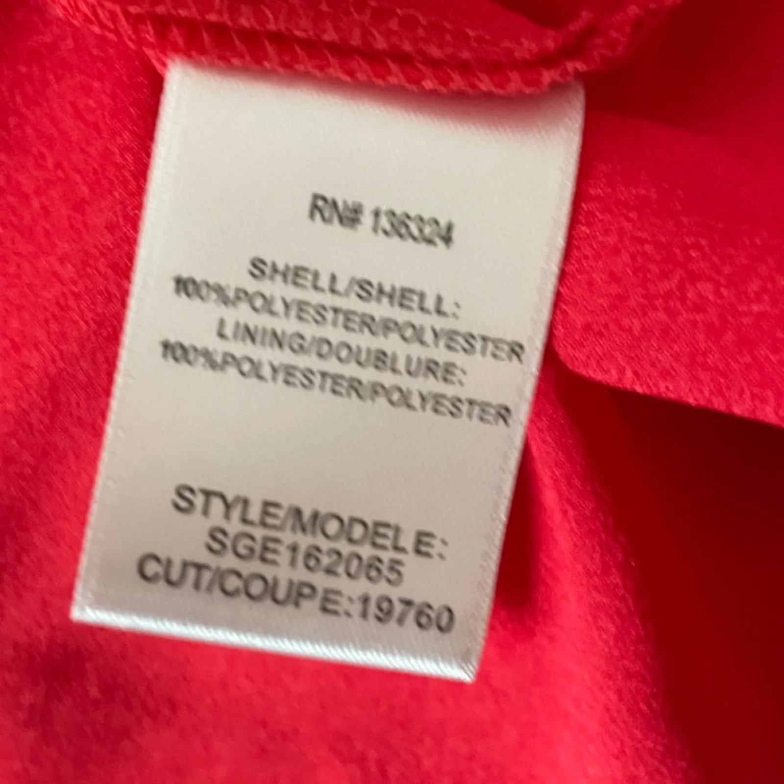 HALSTON HERITAGE One-Sleeve Cowl-Back Maxi Dress Rose Red Women’s Sz 0 - Image 8