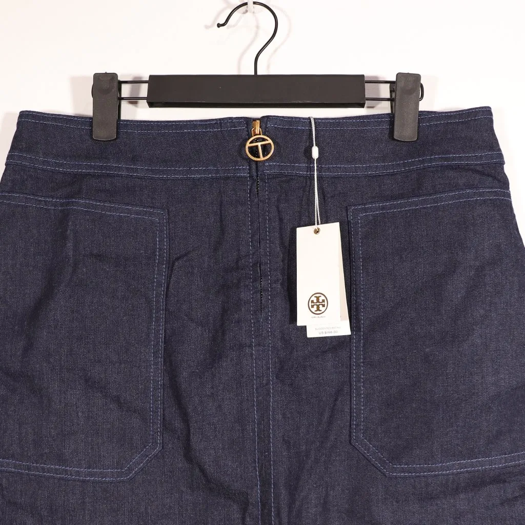 NWT Tory Burch Elise Mini Skirt in Resin Rinse Size 10 - Image 6