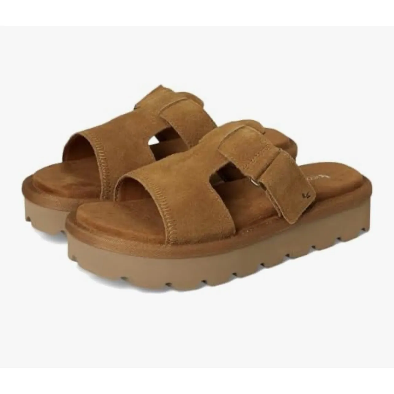 Koolaburra by UGG Women's Tan Suede Platform Slides Sandals Size Unknown - Image 10