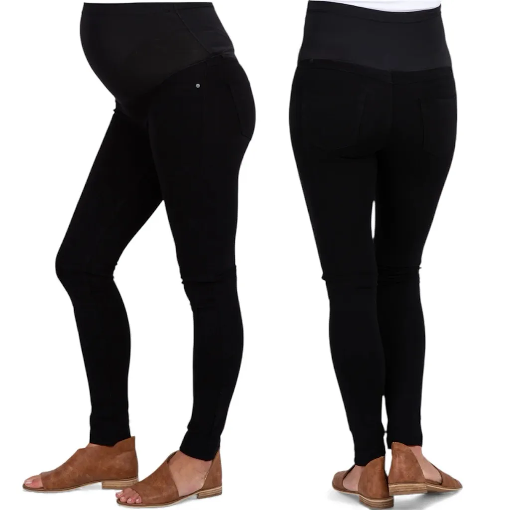 Motherhood Maternity Secret Fit Belly Black Skinny Jegging Ankle Jeans - Image 2