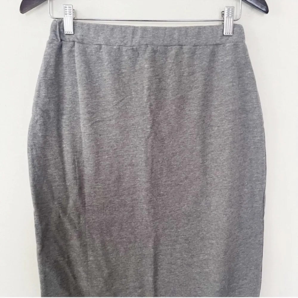 L*Space Heather Gray Kitty Sweatshirt Skirt Size Medium Pull on Wrap Front NEW - Image 8