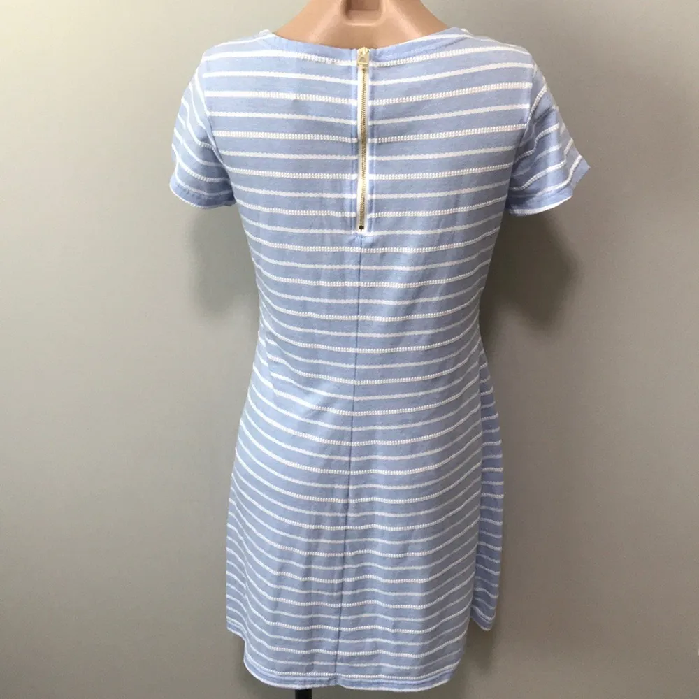 Sail to Sable Stripe T-shirt Dress Blue Nautical - Image 5