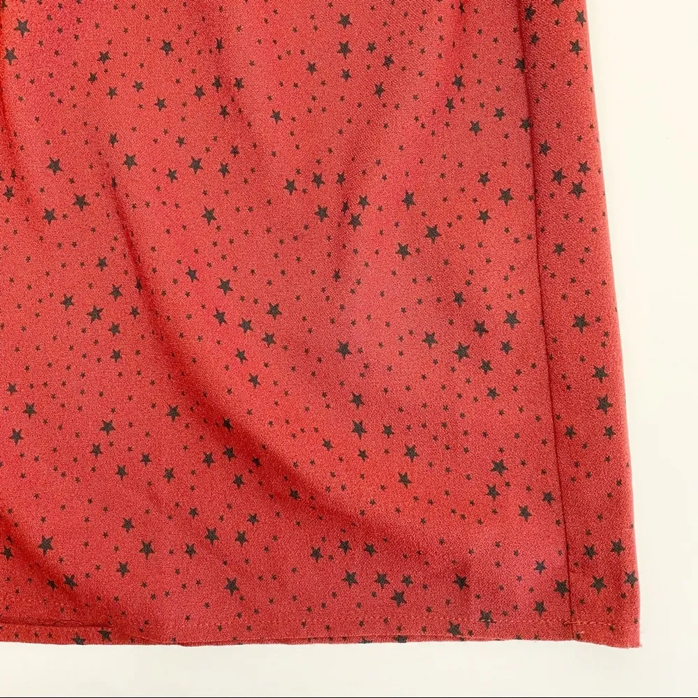Maison Scotch Chapeau Star Print Mini Dress: Red - Image 11