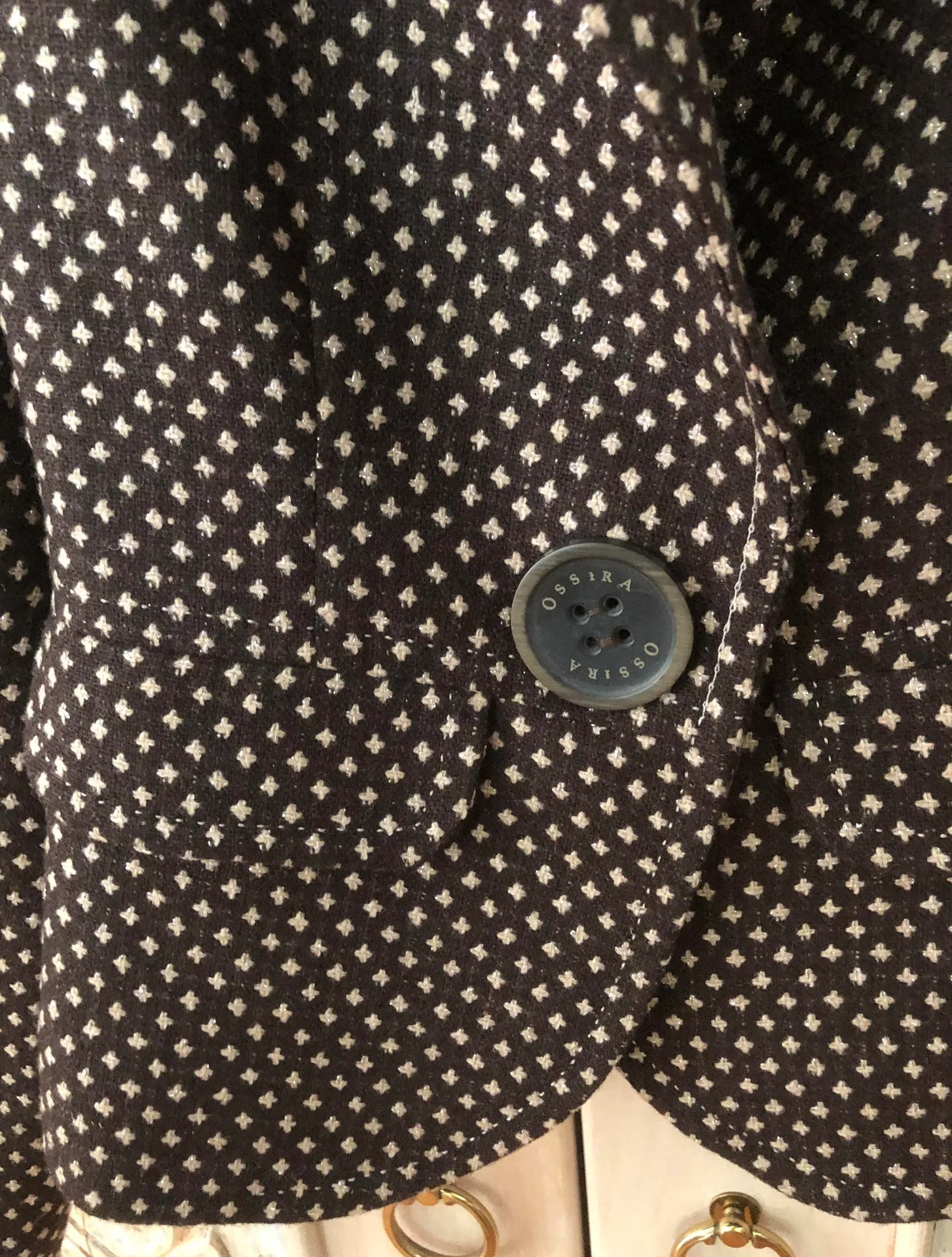 Black White Checkered Blazer - Image 4