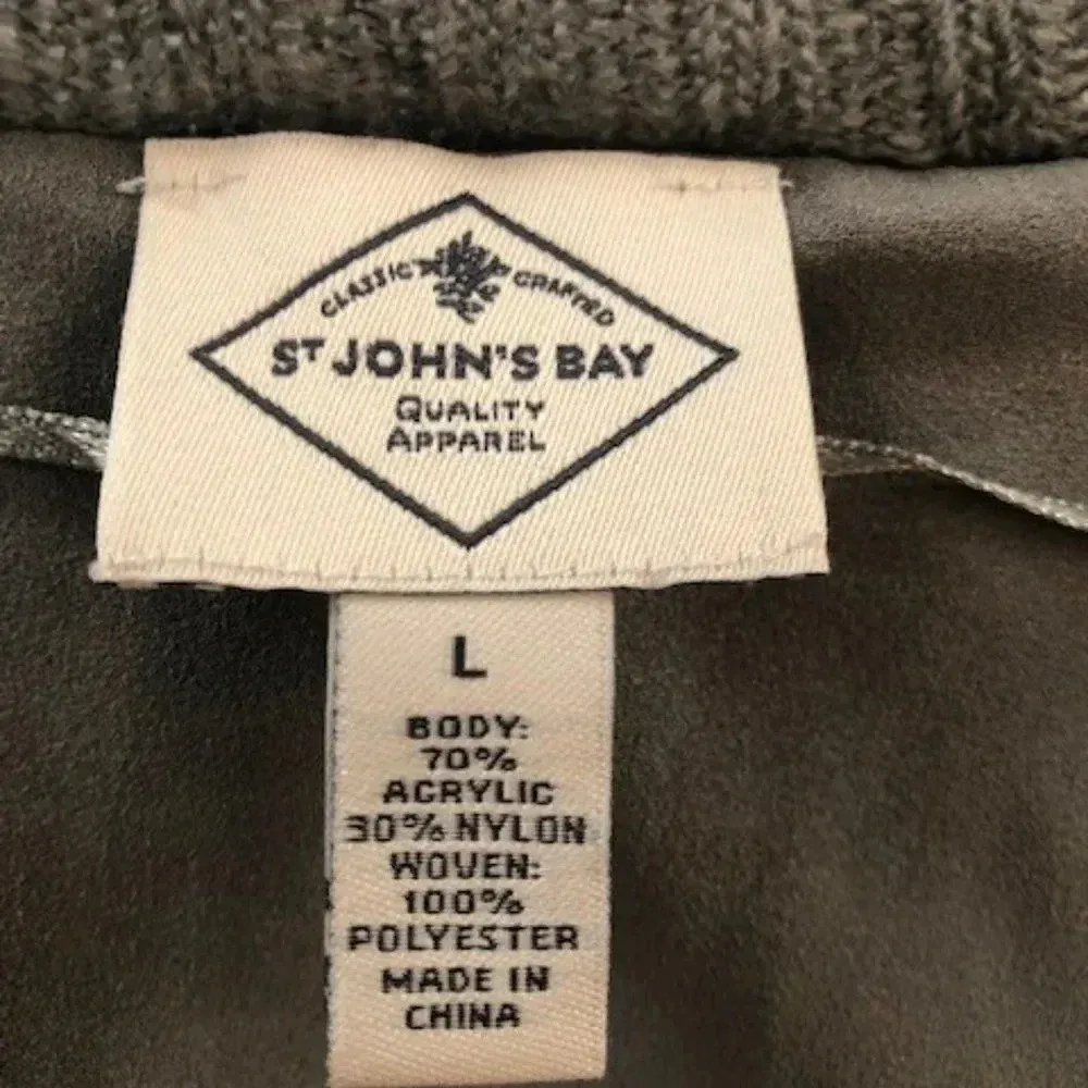 Combo style grey pullover sweater‎ L EUC - Image 5