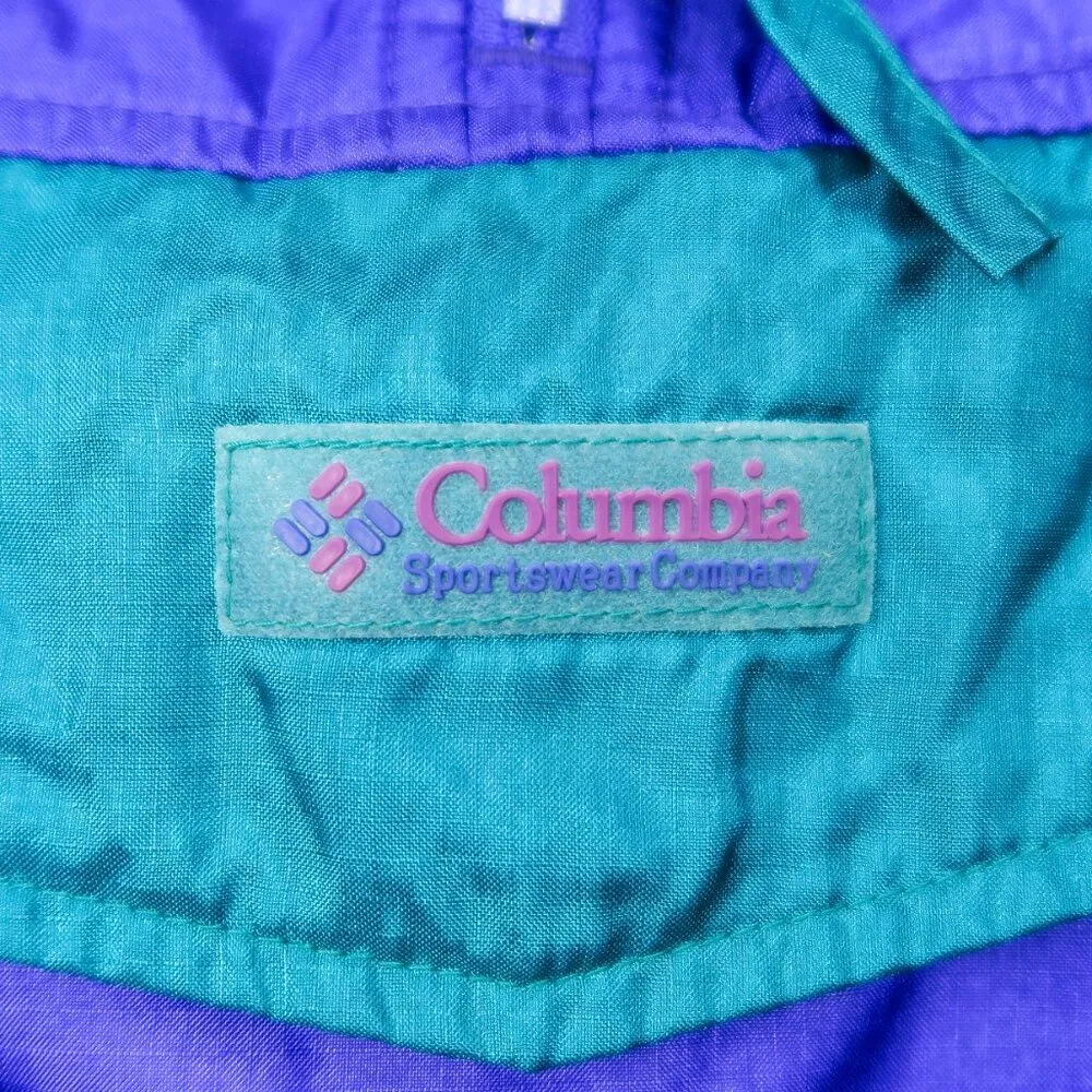 Vintage 90s Columbia Colorblock Pullover Windbreaker - Image 6