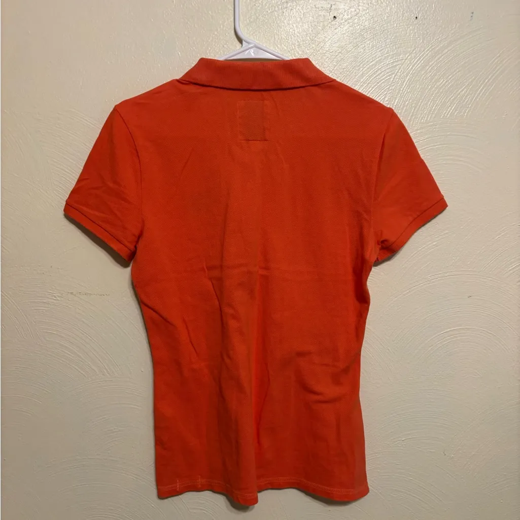 Gilly Hicks Vibrant Orange Polo Shirt - Image 8