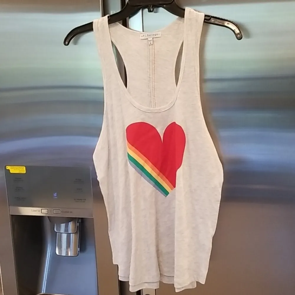 💕PJ SALVAGE💕 Over the Rainbow Heart Tank Top - Image 4