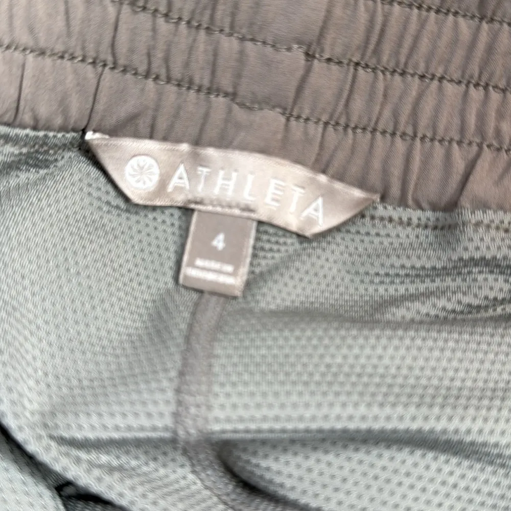 Athleta Chelsea Cargo Skort Mesh Inner Shorts Skirt Gray Taupe W1651 Sz 4 - Image 7