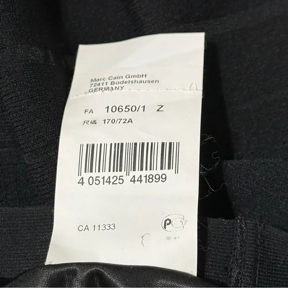 Marc Cain Women’s Size 4 Black Stretch Banded Full Knee Length Skirt - Image 8