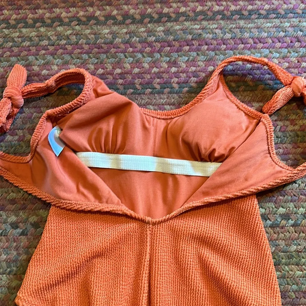 ORANGE KONA SOL TIE STRAP ONE PIECE BIKINI - Image 5