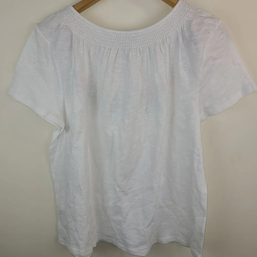 Hasting & Smith Embroidered Boho Elasticized Neck blouse - Image 9