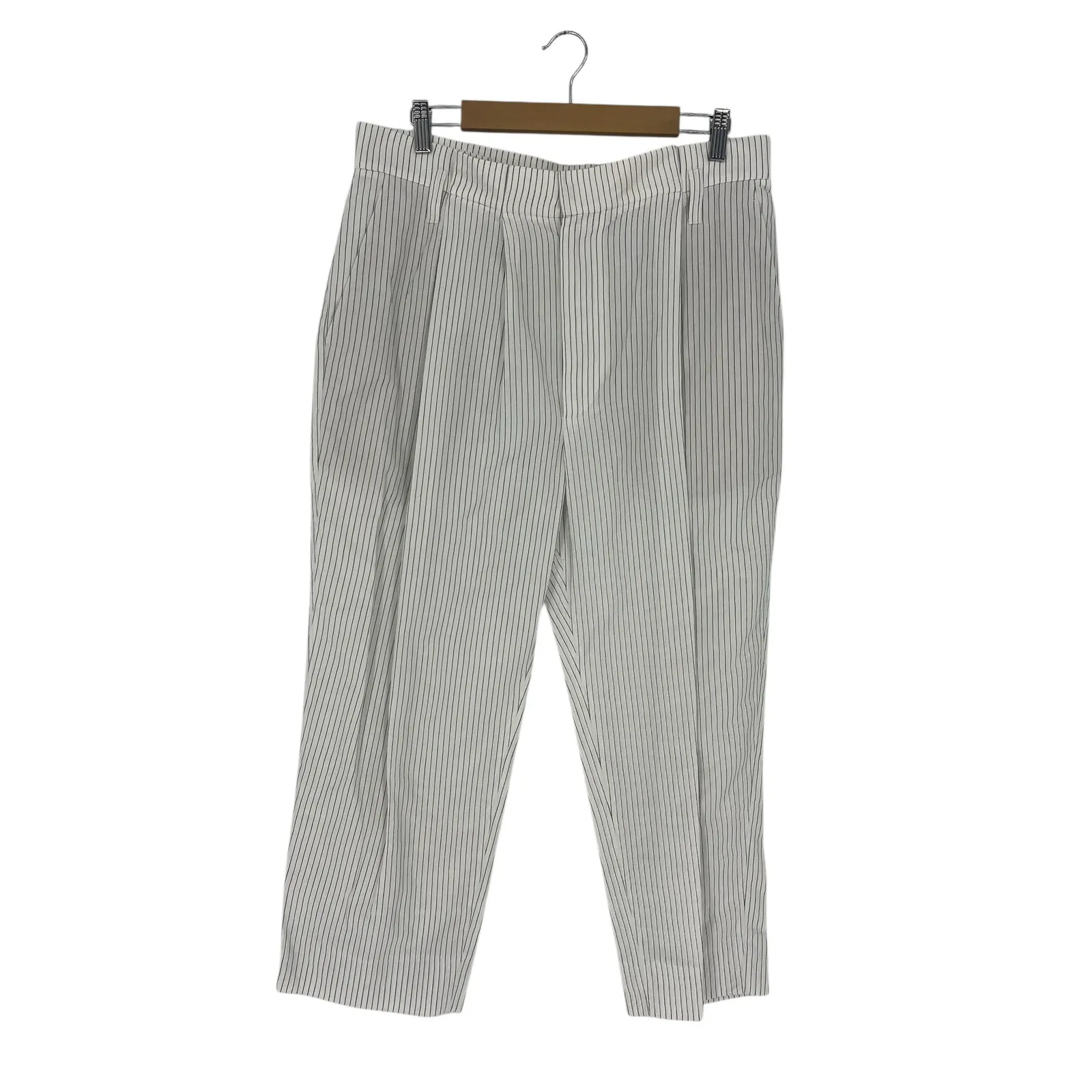 Brunello Cucinelli Pin Stripe Linen Blend Pants - Image 2