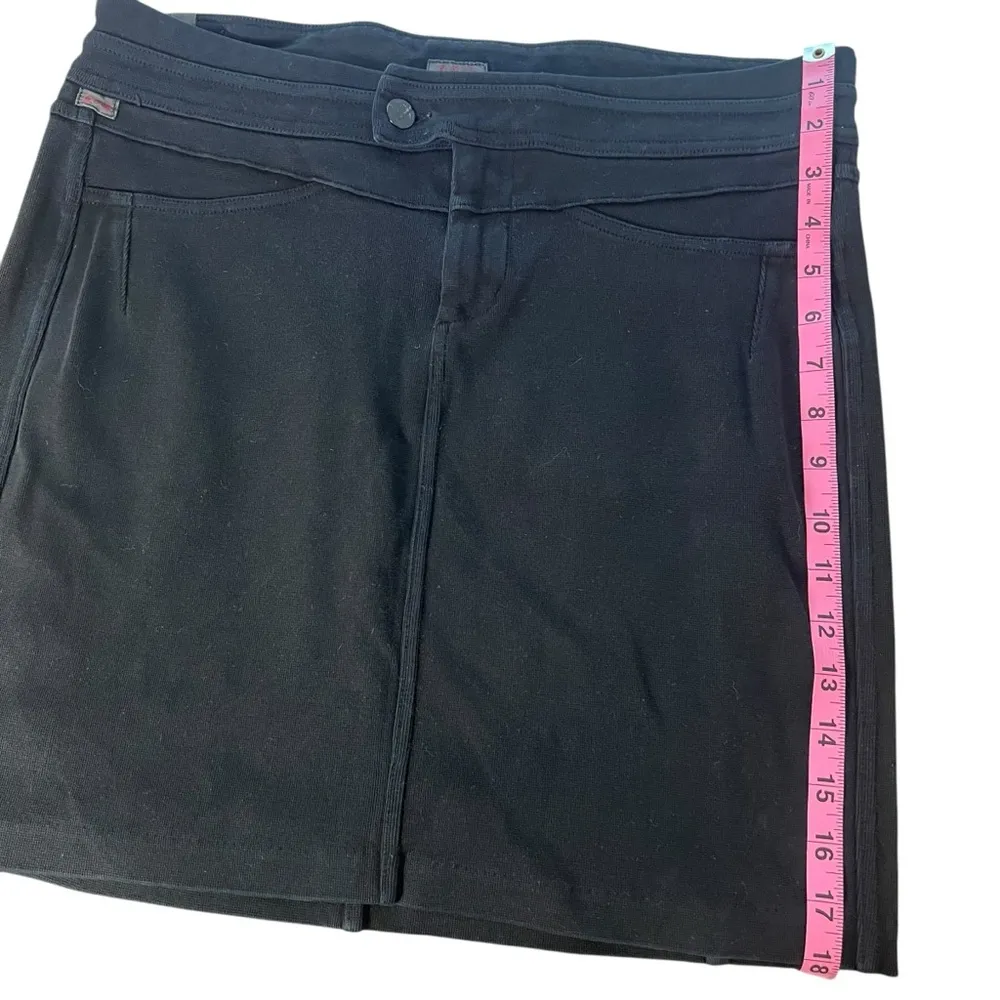 Citizens of Humanity Jeans Black Manner Tab Mini Pencil Skirt Stretch Size 32 - Image 12