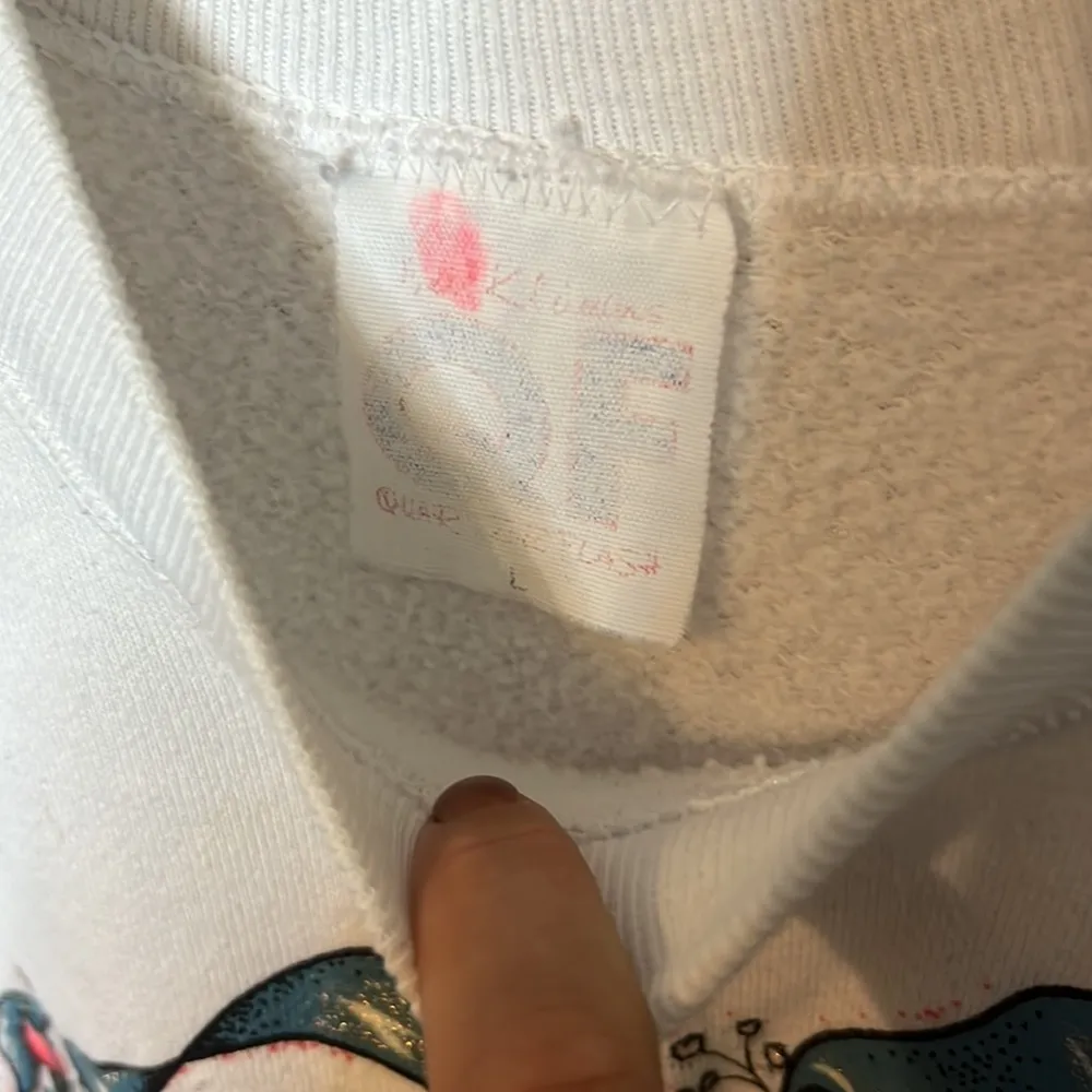 Nurse Vintage Sweatshirt Logo 90s crewneck floral cottagecore Rose Bow Pink Size M - Image 4