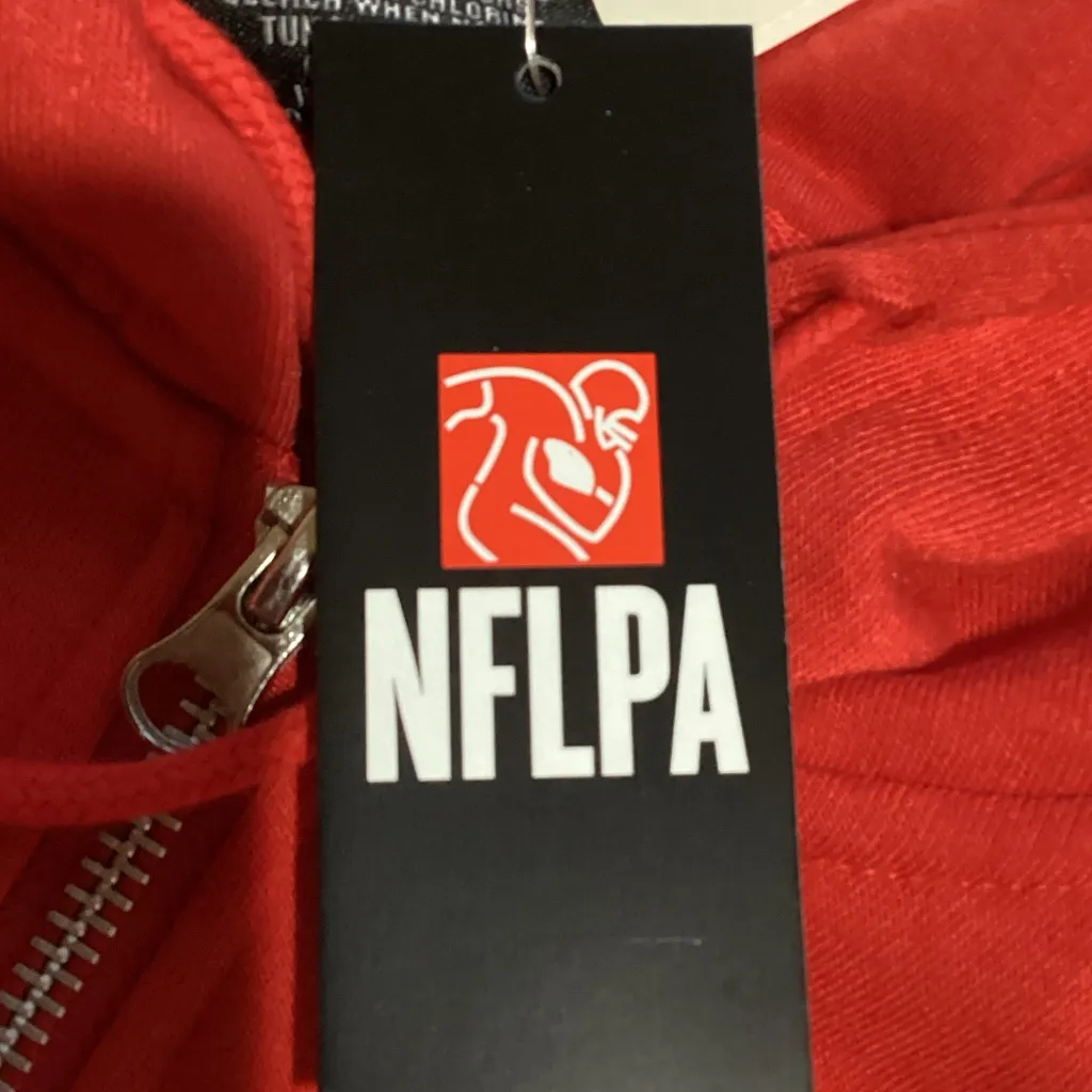 NFLPA Kelce 87 Red Hoodie Size L - Image 7