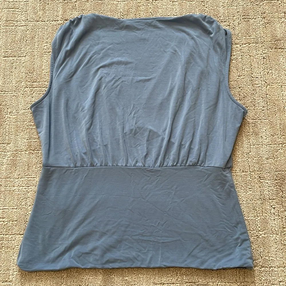 WHBM White House Black Market blue knit top sz L - Image 2