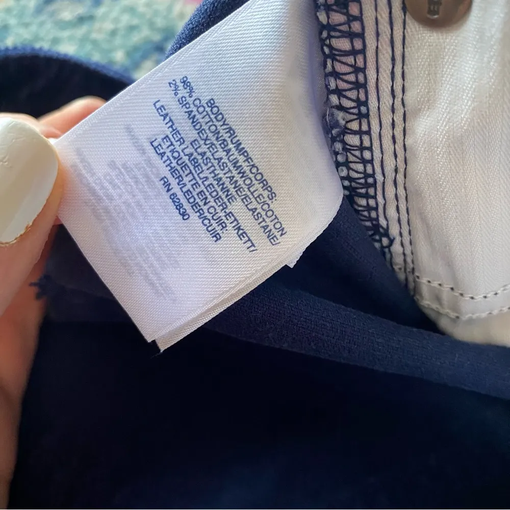 Lands End Women’s Blue Corduroy Capris Mid Rise Straight Size 24w - Image 6