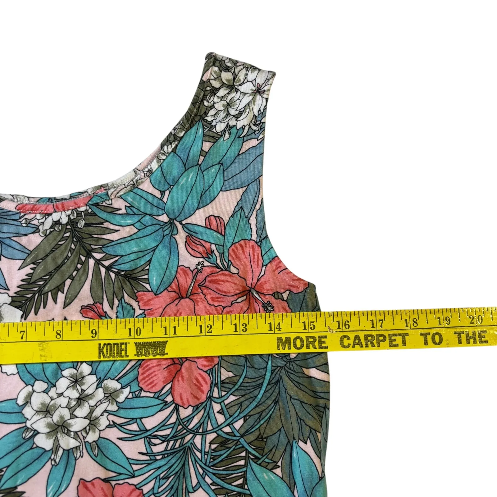 Talbots Floral Maxi Dress Small Sleeveless Tropical Print Cottagecore Casual‎ - Image 10