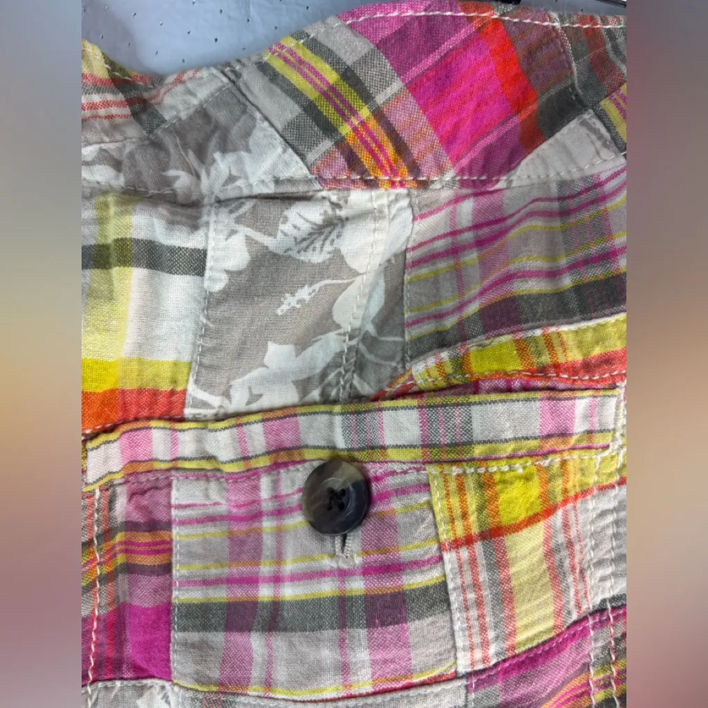 Old Navy 14 Boho Multi Patchwork Cotton Shorts - Image 5