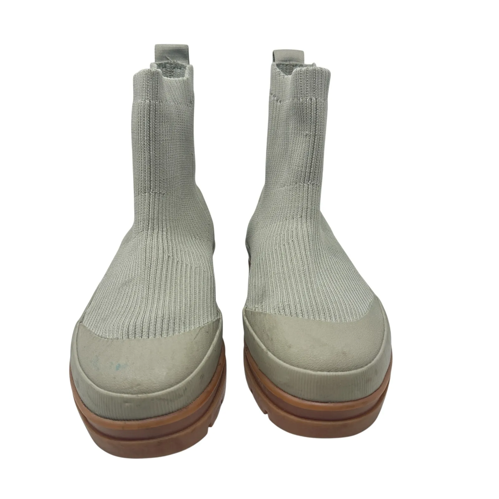 Everlane The Utility Boot in ReKnit Stretch Knit Lug Sole Ankle Gray Size‎ US 7 - Image 4